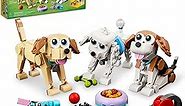 LEGO Creator 3 in 1 Adorable Dogs Building Toy Set, Gift for Dog Lovers, Featuring Dachshund, Beagle, Pug, Poodle, Husky, and Labrador Figures for Kids 7 and Up, 31137