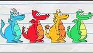 🔵🔴 THE FOUR DRAGONS 🟡🟢 | New! Boy & Dragon | Cartoons for Kids | WildBrain Bananas