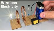 How to Make Wireless Power Transmission - DIY Wireless Electricity - AWESOME IDEA