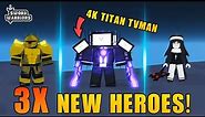 Roblox Sword Warriors: New Hero 4K Titan Tvman!