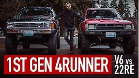 Compare 1st Gen Toyota 4Runner, 22RE vs V6, which one is better?