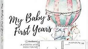 First 5 Years Baby Memory Book Girl, Boy - 90 Pages Hardcover First Year Baby Book Keepsake, Baby Milestone Book for New Parents, Baby Scrapbook, Baby Album and Memory Book Journal (Adventureland)