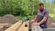 #165 Setting 8x8 Posts for Cordwood House Simple Timber Frame Home