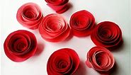 How To Make Rolled Paper Roses - DIY Rolled Paper Flowers