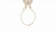 Jewels By Lux 14K Yellow Gold Butterfly Holder Charm