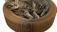 Cat Scratcher Lounge Bed - Collapsible Round Shape for Big cat