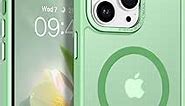 BENTOBEN Magnetic for iPhone 14 Pro Case [Compatible with Magsafe] Translucent Matte 14 Pro Phone Case Slim Thin Shockproof Women Men Girls Boys Protective Cover Cases for iPhone14 Pro, Matcha Green