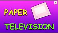 Learn How To Make Origami Television | DIY Paper Television For Kids | Periwinkle