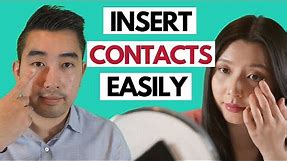 How to put in contact lenses (3 different methods) | Optometrist Tutorial