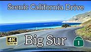 [4K] Scenic California Drive. Big Sur. Most scenic driving route in the United States