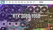 Which RTX 3080 to BUY and AVOID! 55 Cards Compared! Asus, EVGA, Gigabyte, MSI, Palit, PNY....