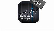 How to use the stocks app