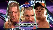 Story of Randy Orton vs. Triple H vs. John Cena | WrestleMania 24