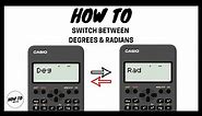 How To Switch Between Degrees and Radians Mode on a Calculator | Casio fx - 82AU II
