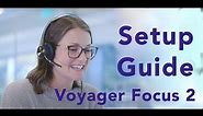 Poly Voyager Focus 2 UC - How to setup, configure the headset, Buttons, LED Colors Explained