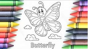 Butterfly coloring pages || Beautiful coloring pages || coloring pages butterfly