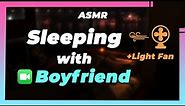 [ASMR] SLEEPING ON FACETIME with your BOYFRIEND (with satisfying fan sounds) [5 HOURS]