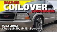 GM S10, S15 and Sonoma Coilover Suspension Installation