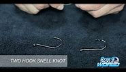 Easy Fishing Knots - How to tie a Two Hook Snell Knot
