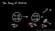 Physical Science 7.4f -The Decay of Uranium