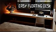 DIY Floating Desk || EASY Affordable Home Office!