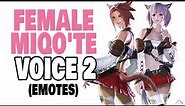 [FFXIV] Female Miqo'te Voice 2 (Emotes)