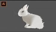 How to Create Realistic Furry Rabbit in Adobe Illustrator Tutorial