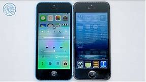 iPhone 5c iOS 7 vs iPhone 5 iOS 6 🤩