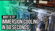 What is it? Immersion Cooling in 60 seconds
