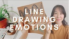 How to Draw Emotions With LINES | Easy Therapeutic Art Activity Demo