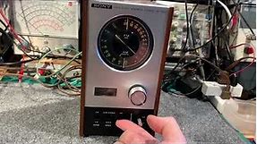 Demo of Refurbished Sony ST-80F AM/FM (stereo) Tuner from 1973