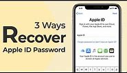 [2024] Forgot Apple ID Password? 3 Ways to Recover/Reset Apple ID/iCloud Password