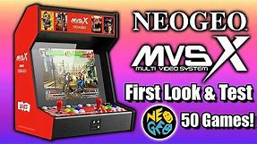 The NEOGEO MVSX First Look - New Neo Geo Arcade Cabinet!