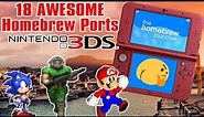 18 AWESOME Homebrew Ports for the Nintendo 3DS!