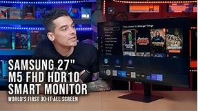 Samsung 27" M5 FHD HDR10 VA Smart Monitor / World's First do-it-all Screen