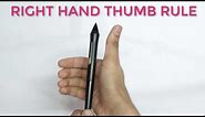 Right hand thumb rule (& solved numerical)