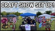 HOW I SET UP FOR A CRAFT SHOW | WREATH DISPLAY | CRAFT FAIR SET UP | CREATIVELYHERS