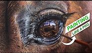 How to Paint a Realistic Horse Eye | Detailed Animal Eye Painting for BEGINNERS