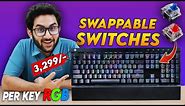 Full Size Mechanical Gaming Keyboard With Swappable Switches | Cosmic Byte Black Eye Pro