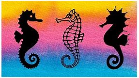 Looking For a Magical Seahorse Template? 9 FREE Seahorse Printables for Your Art-Making! - Artsydee - Drawing, Painting, Craft & Creativity