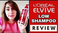 L'OREAL PARIS ELVIVE - LOW SHAMPOO REVIEW! (On Really Greasy Hair)