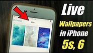 How to get live wallpapers in iphone 6