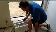 AC window installation - in a slider window - the easiest way