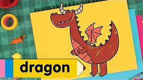 How to Draw A Dragon | Super Simple Draw | Step By Step