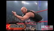 Stone Cold Steve Austin Beer Bash after the show Raw March 29th 2004 With Lillian Garcia