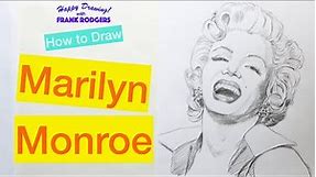 How to Draw MARILYN MONROE. Iconic Faces No 18. Happy Drawing! with Frank Rodgers