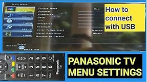 Panasonic TV | Panasonic 40 Inch TV | Panasonic Tv Menu Settings | How to Connect External Devise