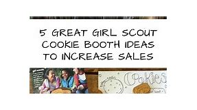 5 Girl Scout Cookie Booth ideas to Increase Sales - Me and My INKlings
