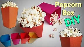Popcorn Box | How To Make Popcorn Boxes | DIY Popcorn Box | Mini Popcorn box | Paper Popcorn Box