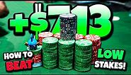 Tips & Tricks to Beat LOW STAKES POKER! $1/2, $1/3, $2/5 | Poker Vlog #251